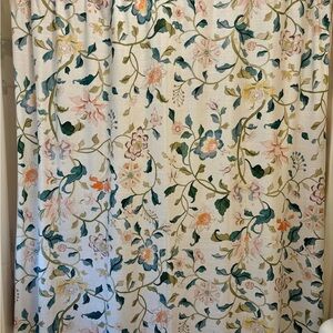 Anthropologie Slub Floral Shower Curtain - Multicolor (Hattie)
